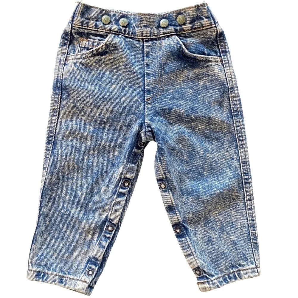 Levis 70s Denim Jeans Toddler 24 Months Boys Girls Levi’s Acid Wash Orange Tab